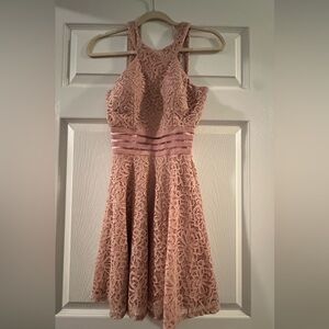 pink junior dress size 1, from Macy’s